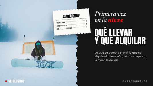 Qué llevar la primera vez que vas a la nieve, guía de Slidershop en Sabadell
