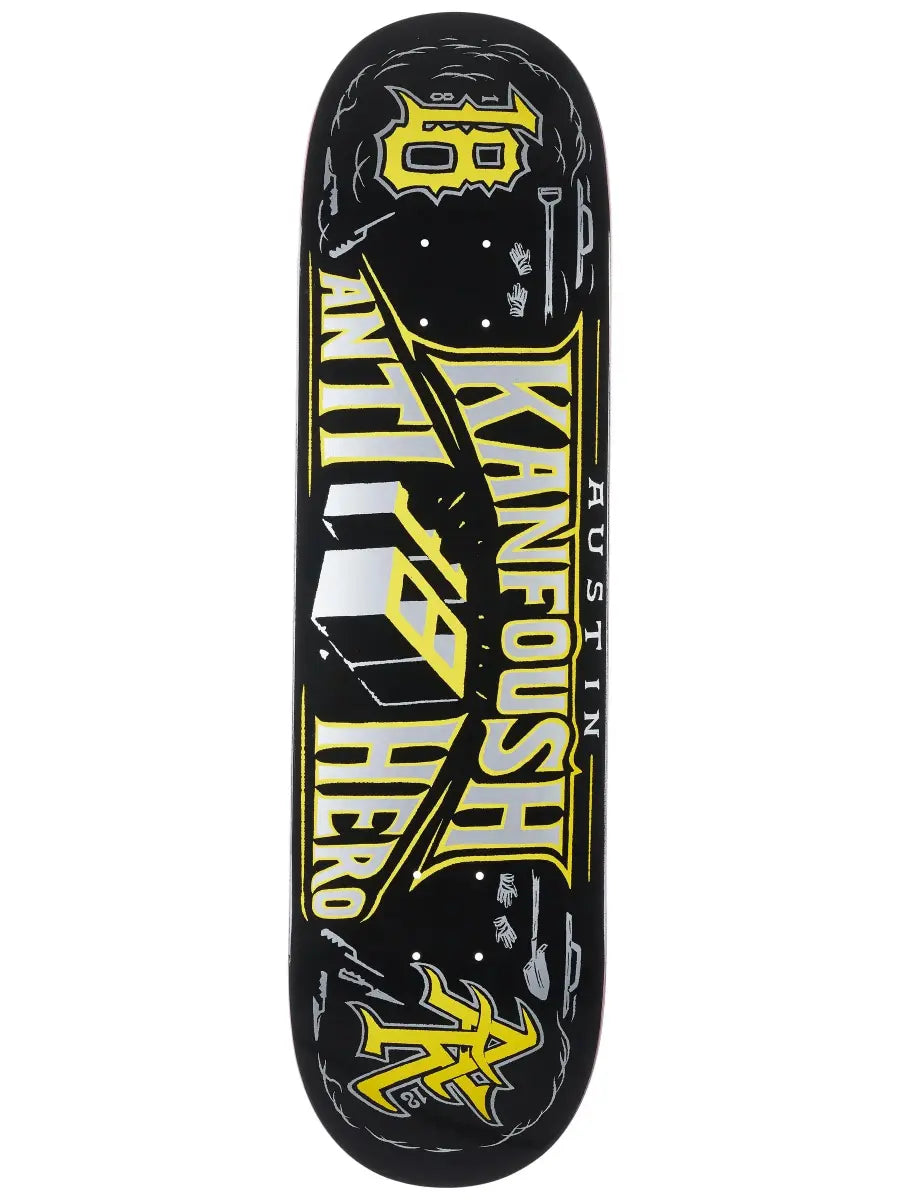Tabla de skate Anti-Hero Austin Kanfoush Customs Pro Series de 8,25 pulgadas