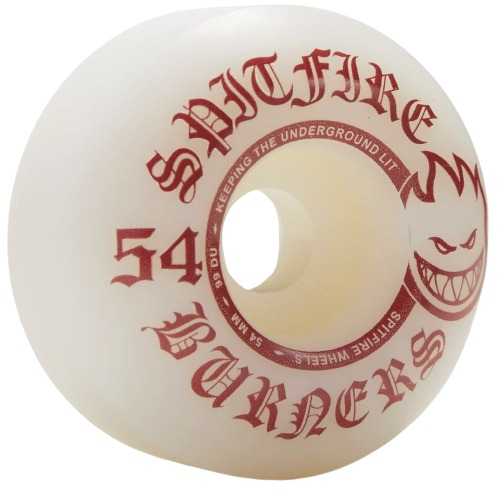 Rueda Spitfire Burner 54 mm con gráfico rojo