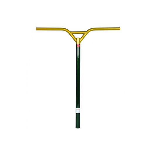 Manillar PRIME Didine 740 mm con parte superior dorada y tubo oscuro