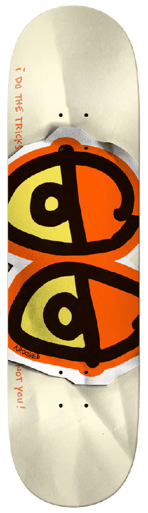 Krooked DBX Eyes Full SE con fondo crema y ojos naranjas