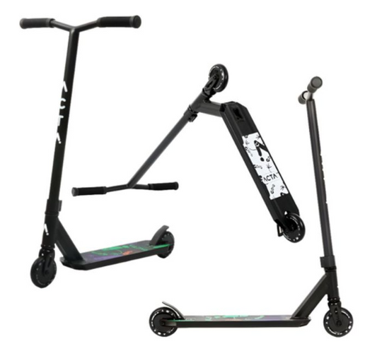 Patinete freestyle ACTA K2 Black negro en distintas vistas