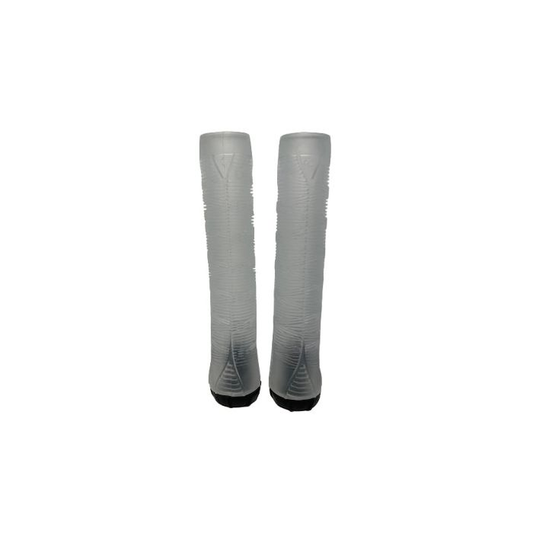 Puños Blunt Hand Grip V2 transparentes, vista completa frontal