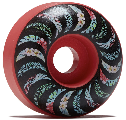 Rueda Spitfire F4 Classic Floral Pink con gráfico floral, vista completa