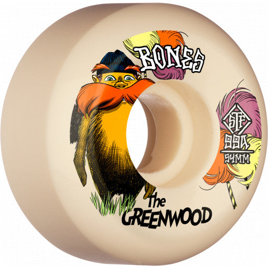 THE GREENWOOD 54 99A BONES WHEELS - SliderSBD