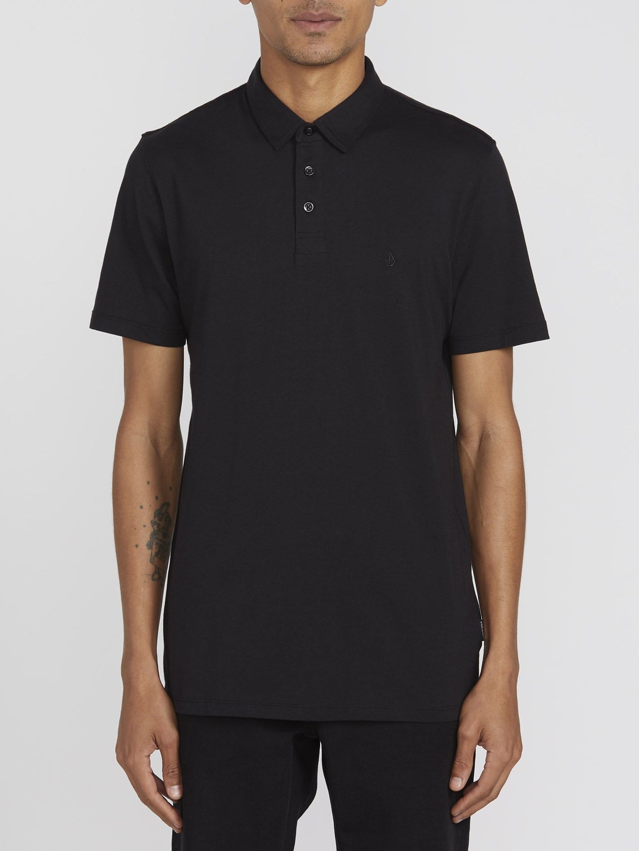 VOLCOM WOWZER POLO BLACK - SliderSBD