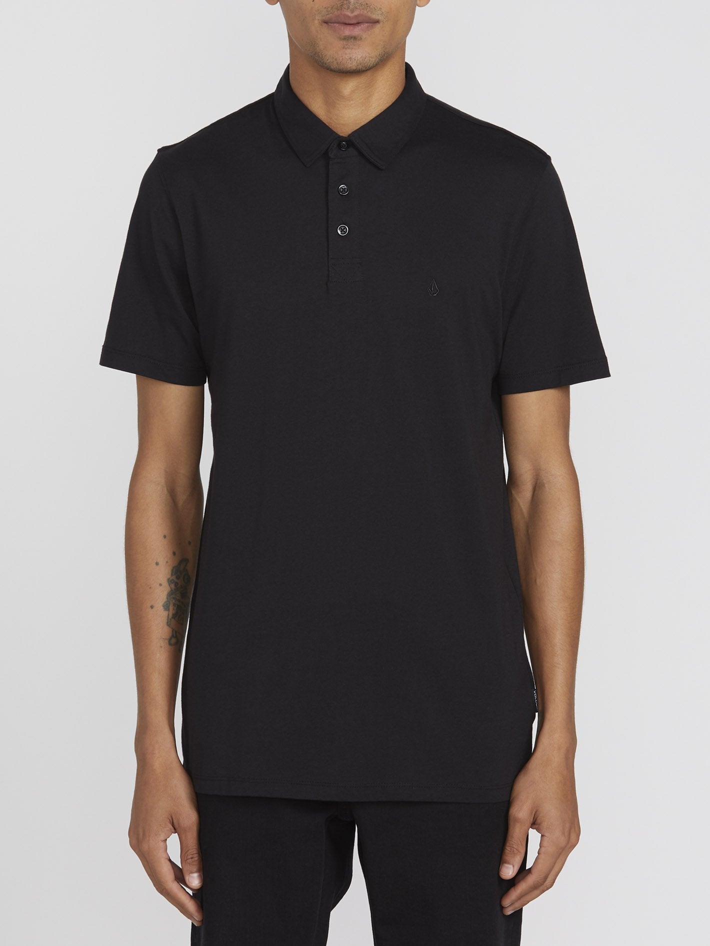 VOLCOM WOWZER POLO BLACK - SliderSBD